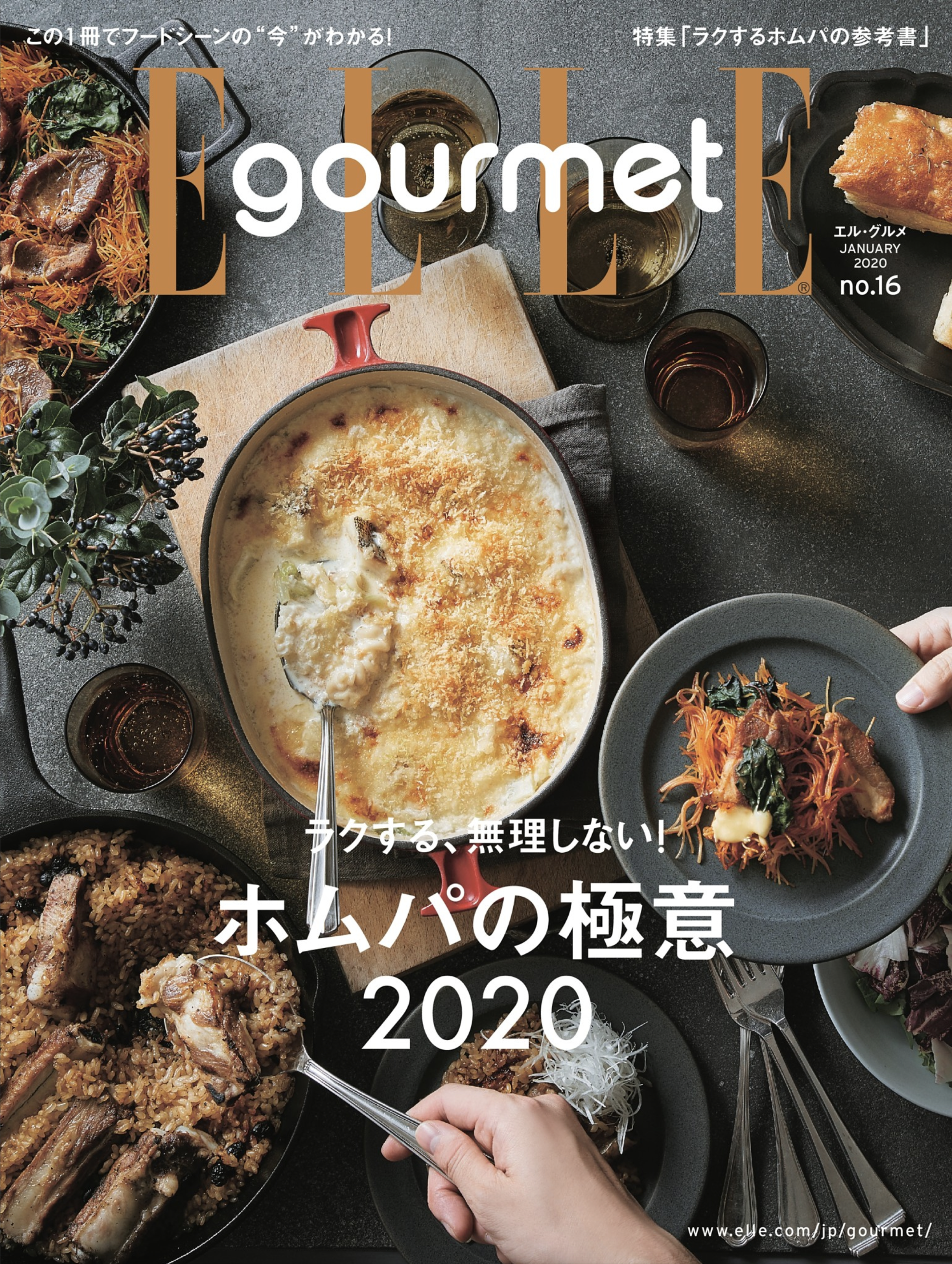 大木慎太郎がELLE gourmet 1月号の表紙 中ページを撮りおろしました